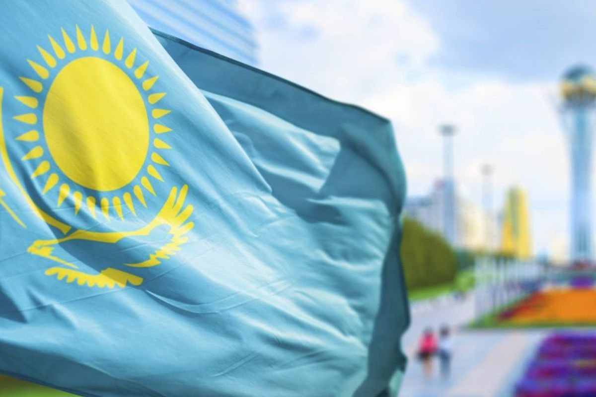 Flagge-Kasachstan